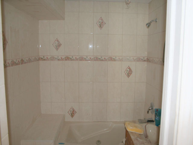 Decorative wall tile finished